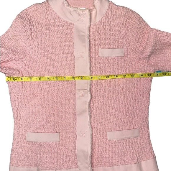 Talbots Textured Cotton Cardigan Size Small. GUC magnetic button front. - Picture 11 of 13